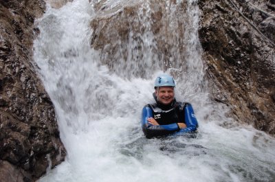 Canyoning im Lechtal / Tirol / Österreich Canyoning im Lechtal / Tirol / Österreich