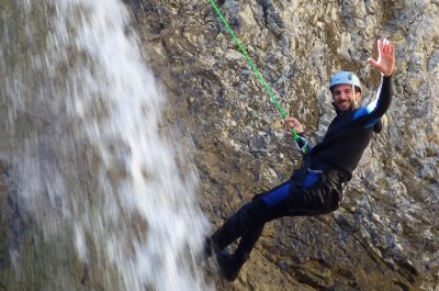 Canyoning im Lechtal / Tirol / Österreich Canyoning im Lechtal / Tirol / Österreich