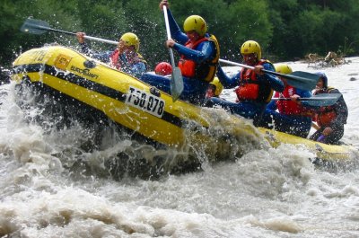 Rafting auf dem Inn (Imster Schlucht)