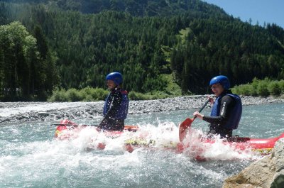 private Halbtages-Canadiertour auf dem Lech